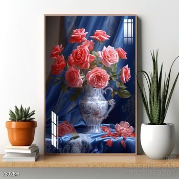 Tranh bình hoa 3D tuyệt đẹp