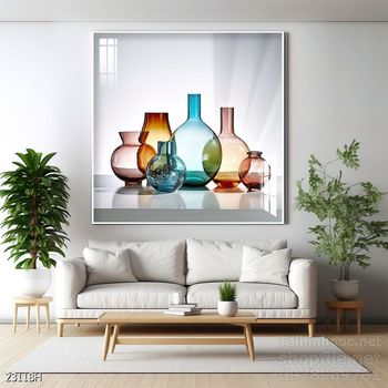 File tranh bình hoa đẹp decor tường nhà trang trí