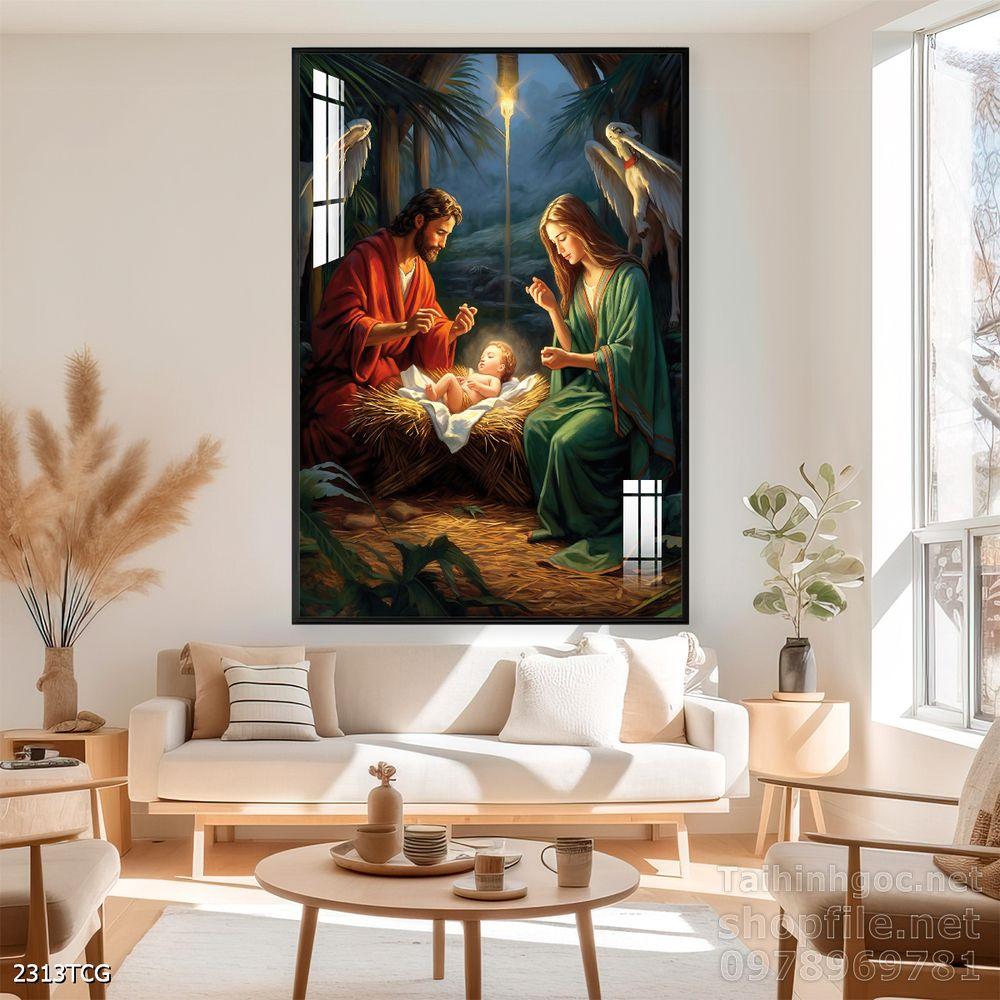 Tranh tranh trí tường công giáo sang trọng