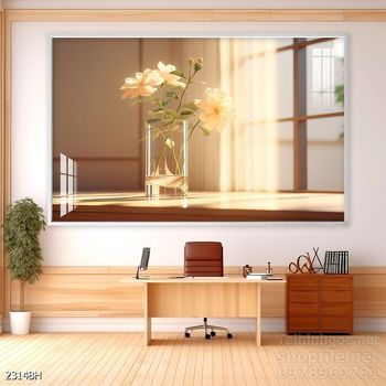 Tranh bình hoa đẹp decor trang trí tường