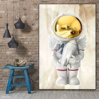 Tranh file gốc phi hành gia chất lượng cao