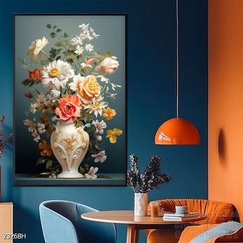 Mẫu tranh bình hoa đẹp hiện đại trang trí tường nhà