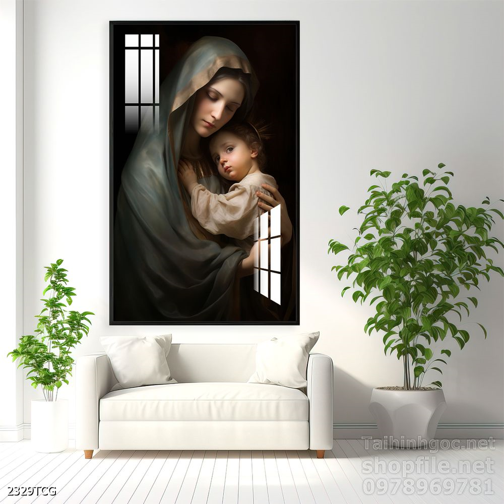 File tranh công giáo decor trang trí tường phòng thờ