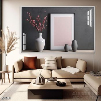 Tranh bình hoa độc đáo trang trí phòng khách