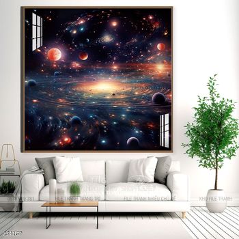 Tranh nghệ thuật phi hành gia treo tường