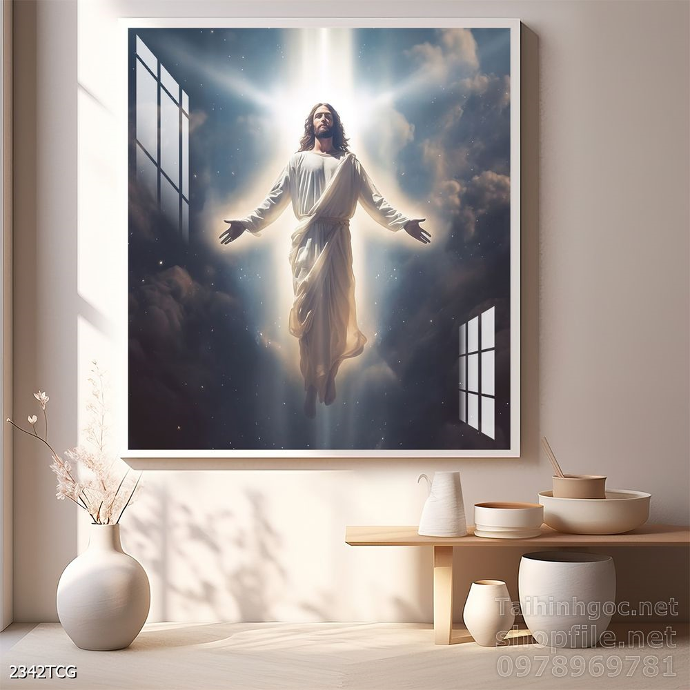 File tranh công giáo decor trang trí tường phòng thờ