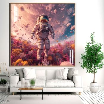 Tranh phi hành gia đẹp