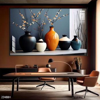Tranh bình hoa đẹp decor trang trí tường