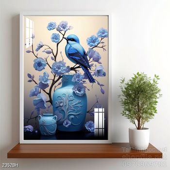 Tranh bình hoa trang trí phòng khách, phòng ăn đẹp