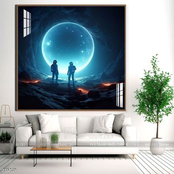 Tranh phi hành gia đẹp