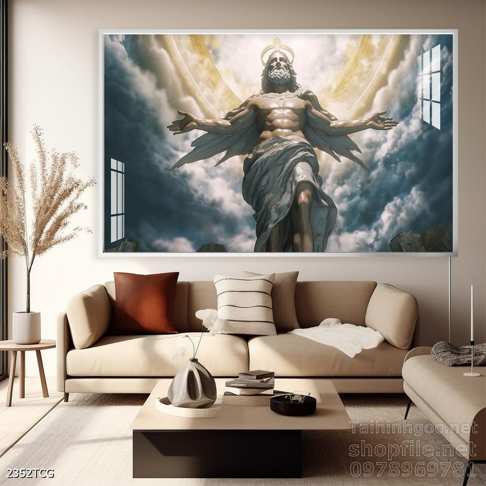 Tranh tranh trí tường công giáo sang trọng