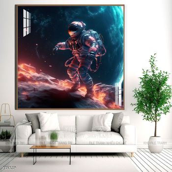 Tranh phi hành gia treo tường
