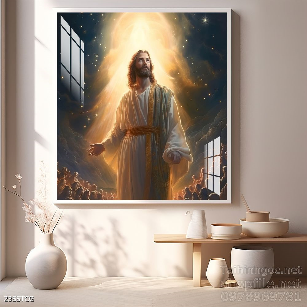 File tranh công giáo decor trang trí tường phòng thờ