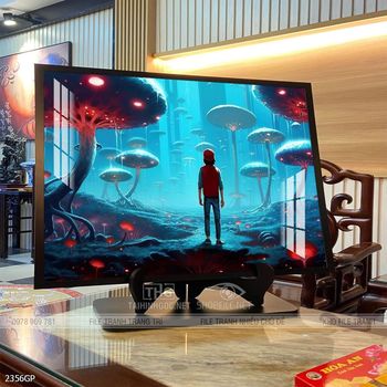 Tranh nghệ thuật phi hành gia treo trang trí tường