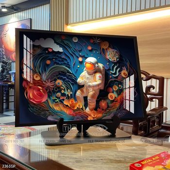 Tranh phi hành gia đẹp
