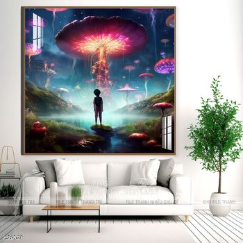 Tranh phi hành gia treo tường