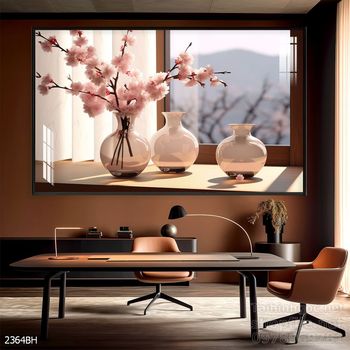 Tranh bình hoa đẹp tinh tế mẫu mới nhất