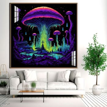 Tranh treo tường phi hành gia vũ trụ