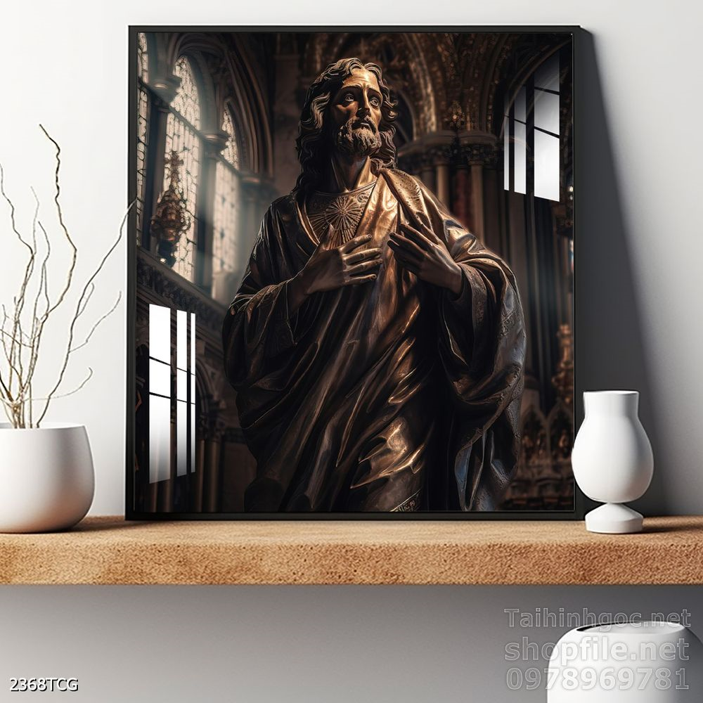 File tranh công giáo decor trang trí tường phòng thờ