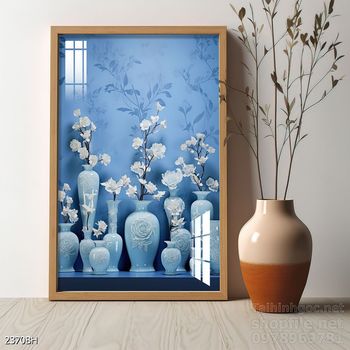 Tranh bình hoa trang trí phòng khách, phòng ăn đẹp