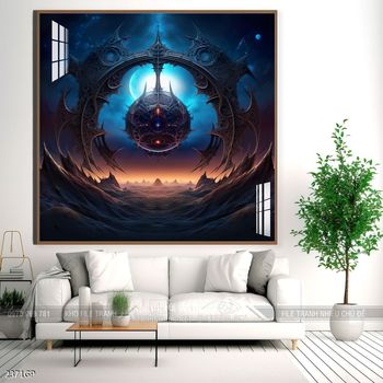 Tranh phi hành gia treo tường