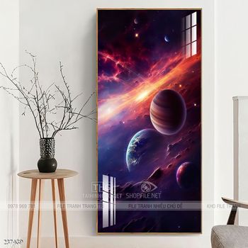 Tranh nghệ thuật phi hành gia treo trang trí tường