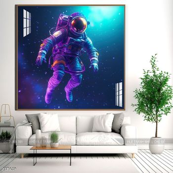 Tranh phi hành gia đẹp