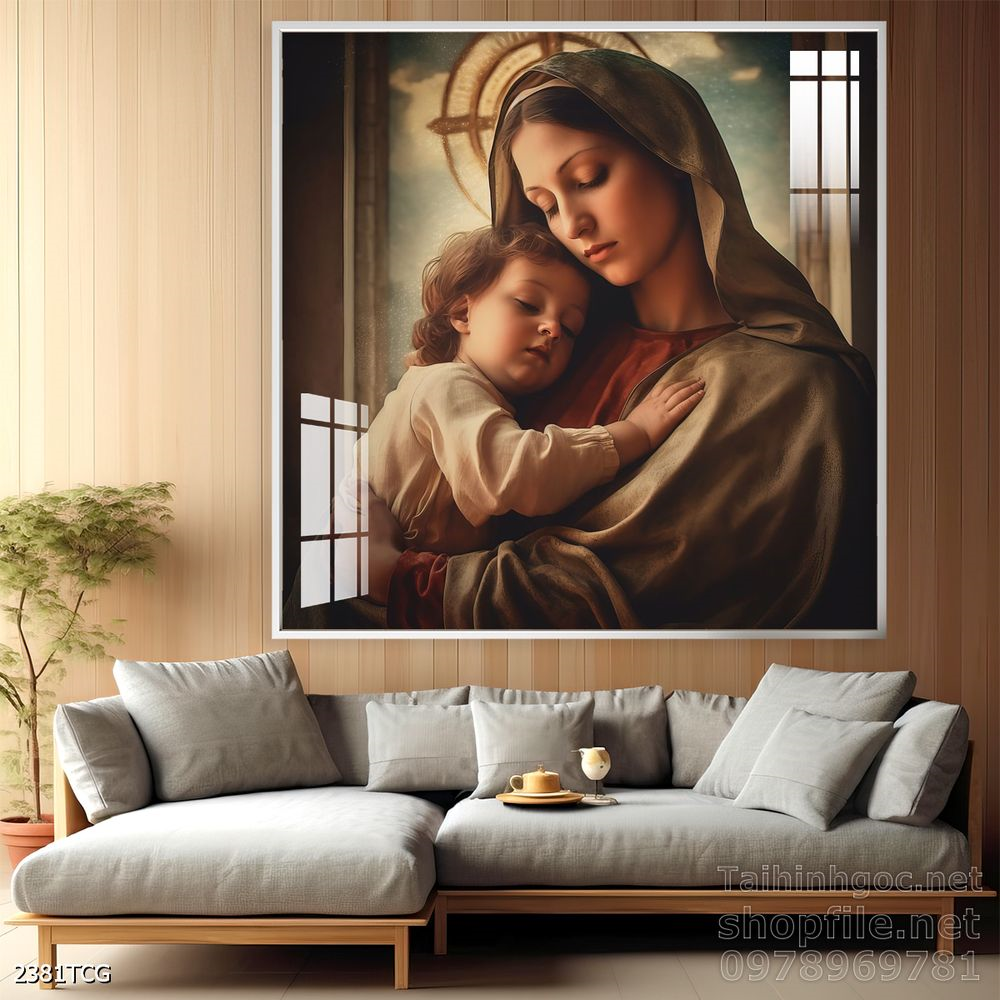 File tranh công giáo decor trang trí tường phòng thờ