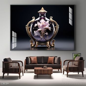 Tranh bình hoa đẹp tinh tế mẫu mới nhất