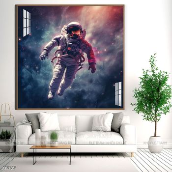 Tranh phi hành gia đẹp