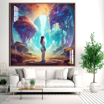 Tranh phi hành gia treo tường