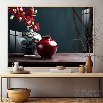 Tranh bình hoa đẹp