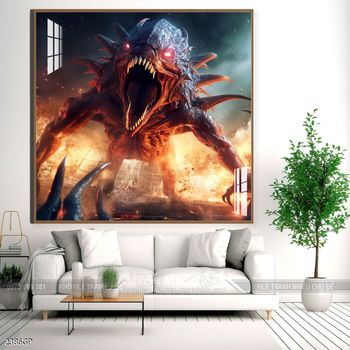 Tranh nghệ thuật phi hành gia treo trang trí tường