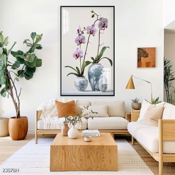 Tranh bình hoa hiện đại treo tường sang trọng ý nghĩa