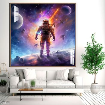 Tranh treo tường phi hành gia vũ trụ