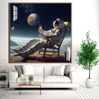 Tranh treo tường nghệ thuật phi hành gia