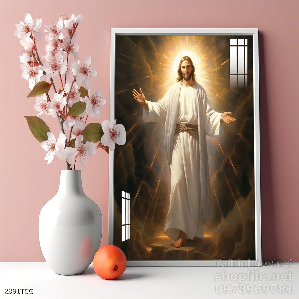 Tranh tranh trí tường công giáo sang trọng