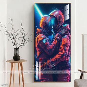 Tranh phi hành gia treo tường