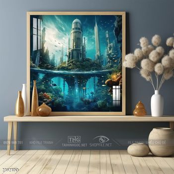 Tranh cá heo dưới lòng đại dương tuyệt đẹp