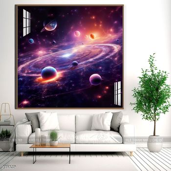 Tranh nghệ thuật phi hành gia treo tường