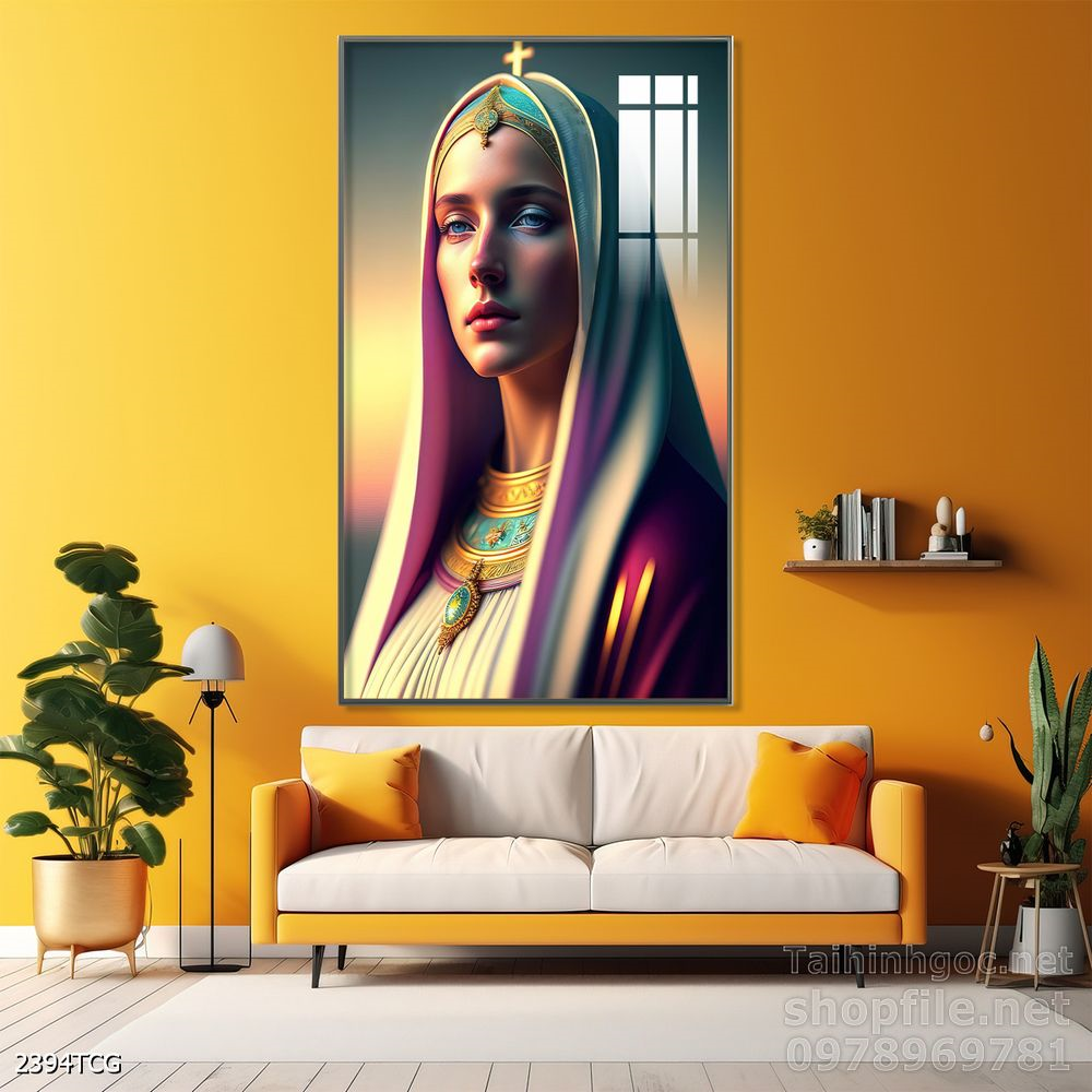 File tranh công giáo decor trang trí tường phòng thờ