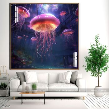 Tranh nghệ thuật phi hành gia treo trang trí tường