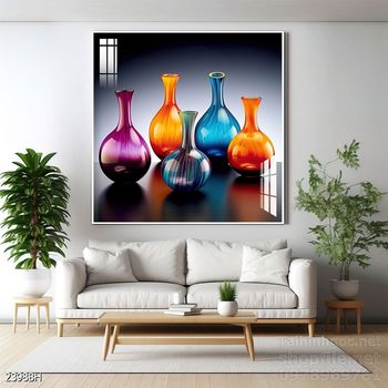 Mẫu tranh bình hoa đẹp hiện đại trang trí tường nhà