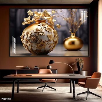 Tranh bình hoa đẹp decor trang trí tường