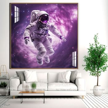 Tranh phi hành gia đẹp