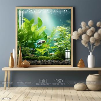 Tranh treo tường cá heo dễ thương