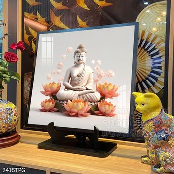 Tranh tranh trí tường phật giáo sang trọng