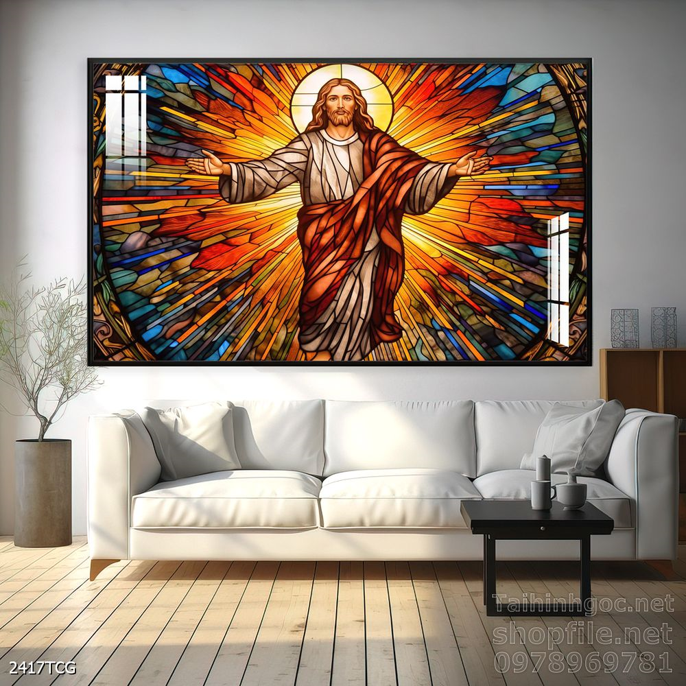 Tranh tranh trí tường công giáo sang trọng