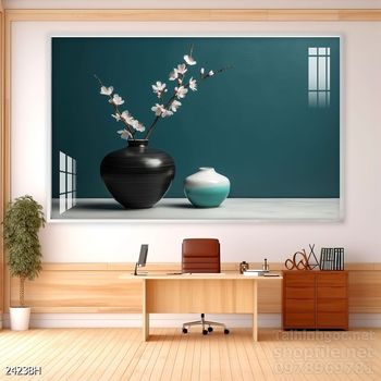 Tranh bình hoa đẹp decor trang trí tường