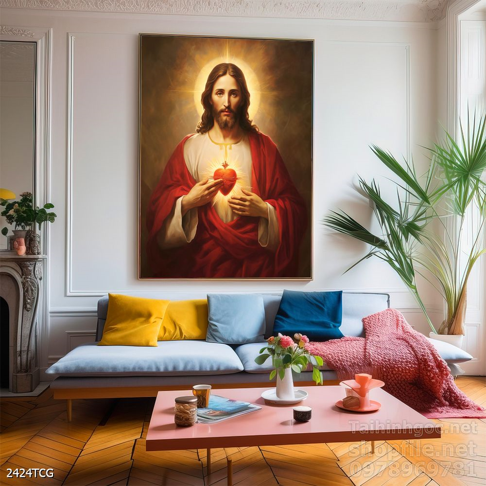 Tranh decor trang trí tường công giáo